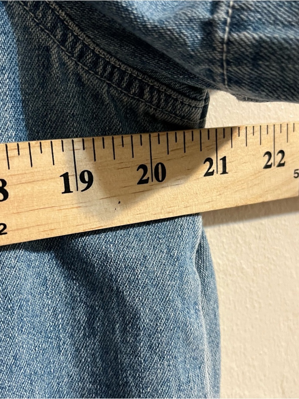 New York & Company Light Blue Short Sleeve Denim Shirt - NY Jeans Label Zip Up - Picture 6 of 7